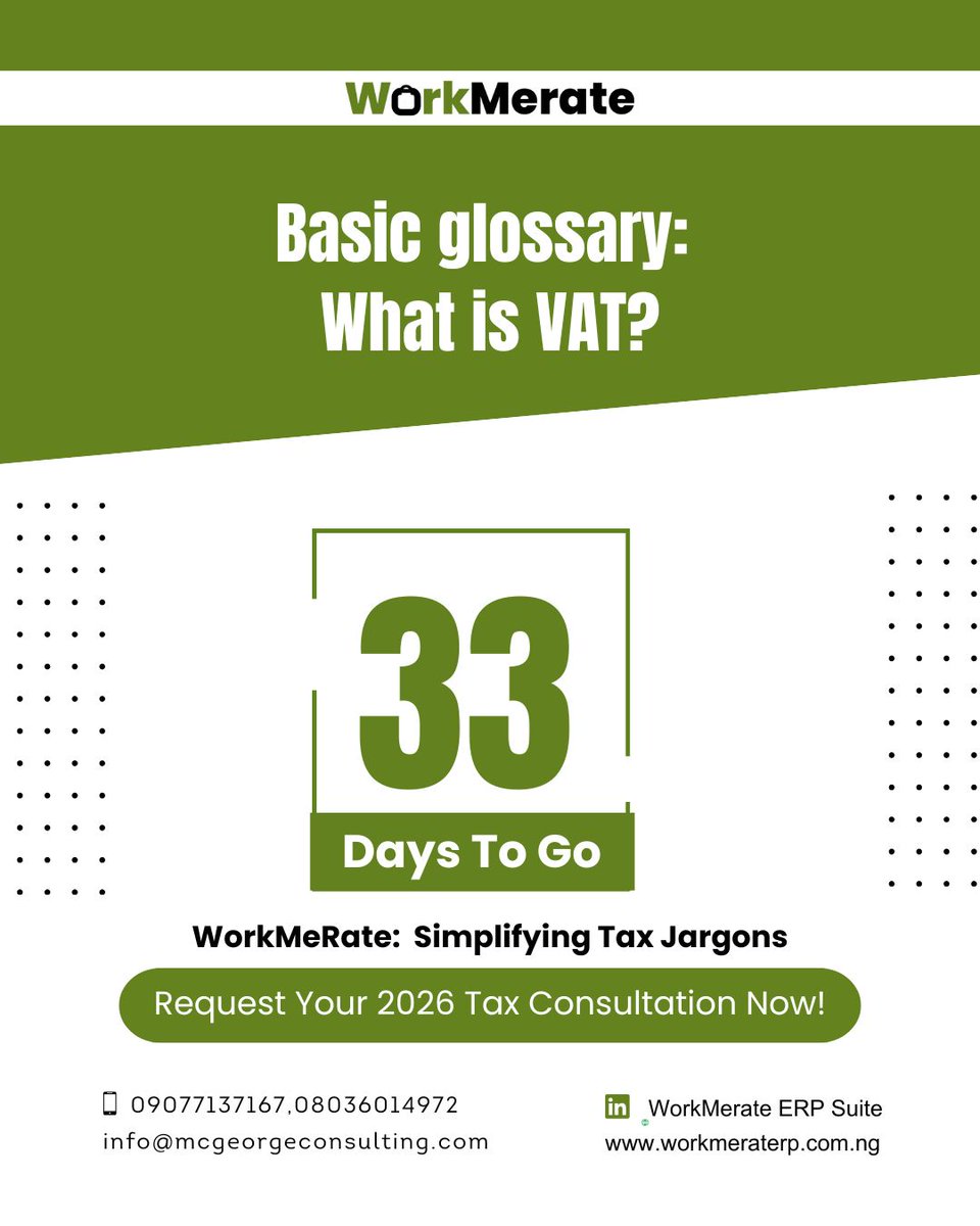 McGeorge_Ltd's tweet image. Tax terms shouldn’t confuse you especially with 2026 changes coming. WorkMerate Suite breaks down VAT (Value Added Tax) and other tax jargon into simple, clear guidance. Request your 2026 Tax Confidence Consultation

#WorkMerateSuite #TaxMadeSimple  #BusinessCompliance #2026Tax