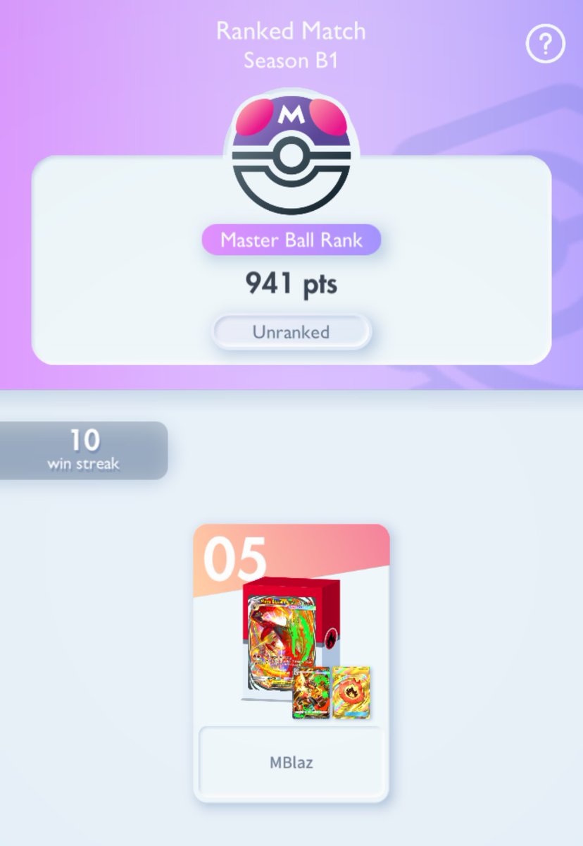 BenjinaUK's tweet photo. Well, that's another season of ranked out of the way 

Possibly the quickest I've gotten to Master Ball yet 😅

Mega Blaziken is an absolute machine!

Deck list in comments 🙌

#PokemonTCGPocket #MegaBlaziken #MasterBallRank https://t.co/vf7nN3aNbe