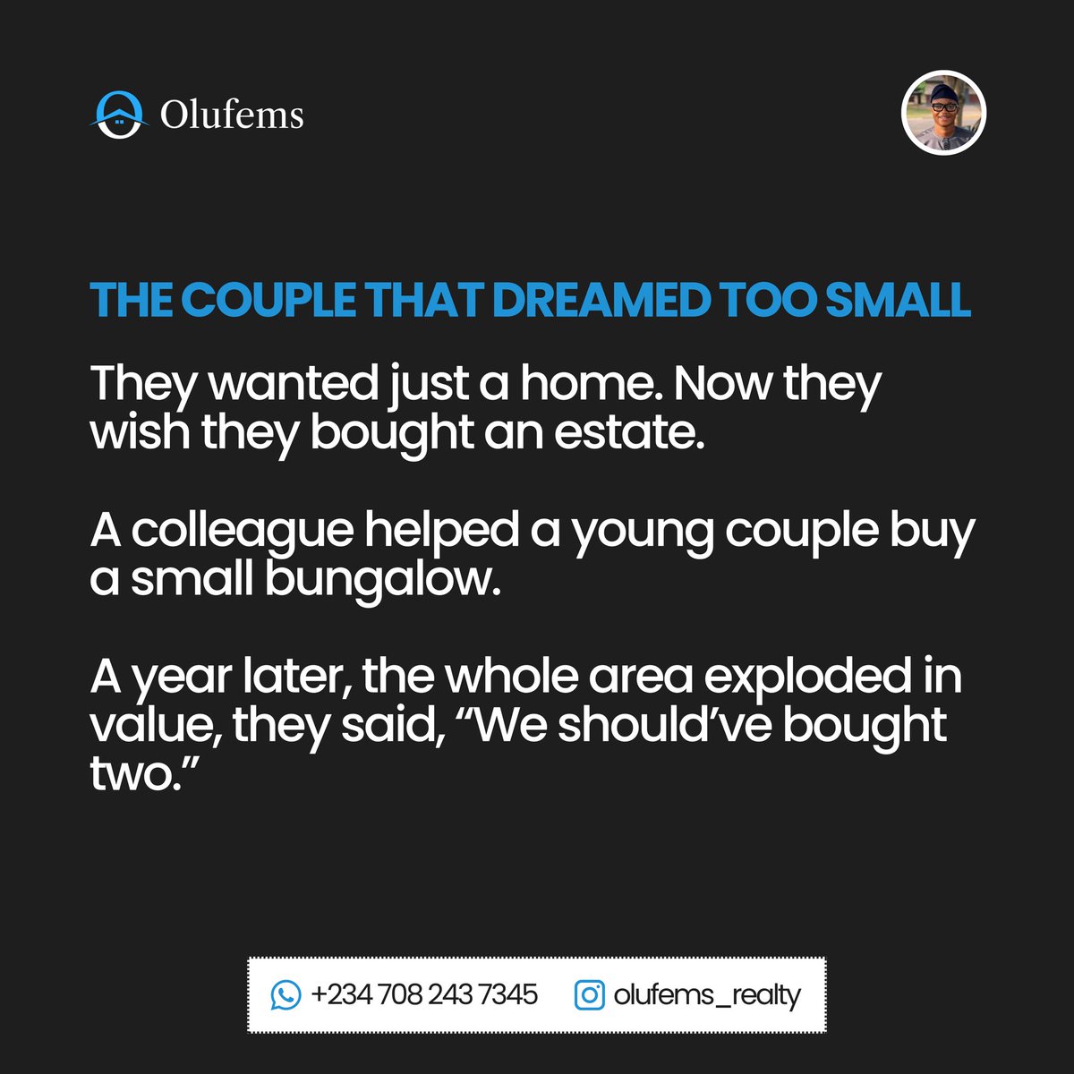 Olufems Realty 😎 tweet media
