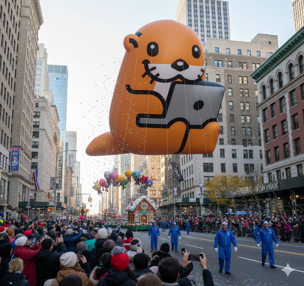 look mom, i'm in the macy's parade