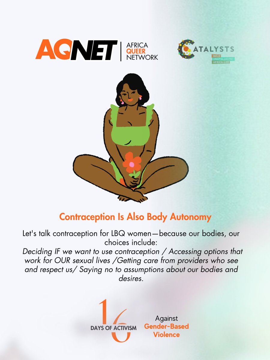 Body autonomy doesn't stop at sexual orientation. LBQ women deserve contraceptive care that sees and respects US.