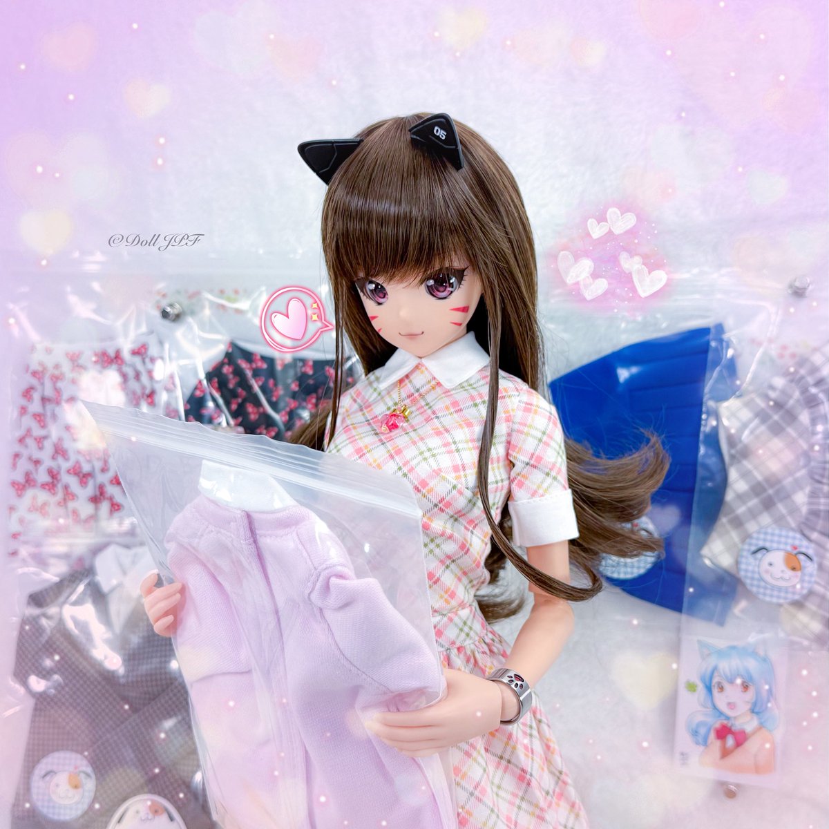 AndroidPDF's tweet image. 結ちゃん:@puppy52 さんの新しい可愛い洋服👗が届いたにゃ〜っ！ฅ(Φ∀Φ)ฅ✨

Yui-chan: My new cute outfits 👗from @puppy52 arrived  meow! ฅ(Φ∀Φ)ฅ✨

#puppy52dolls  #smartdoll #smartdollprowess #smartdoll結 #catgirl #dolljpf