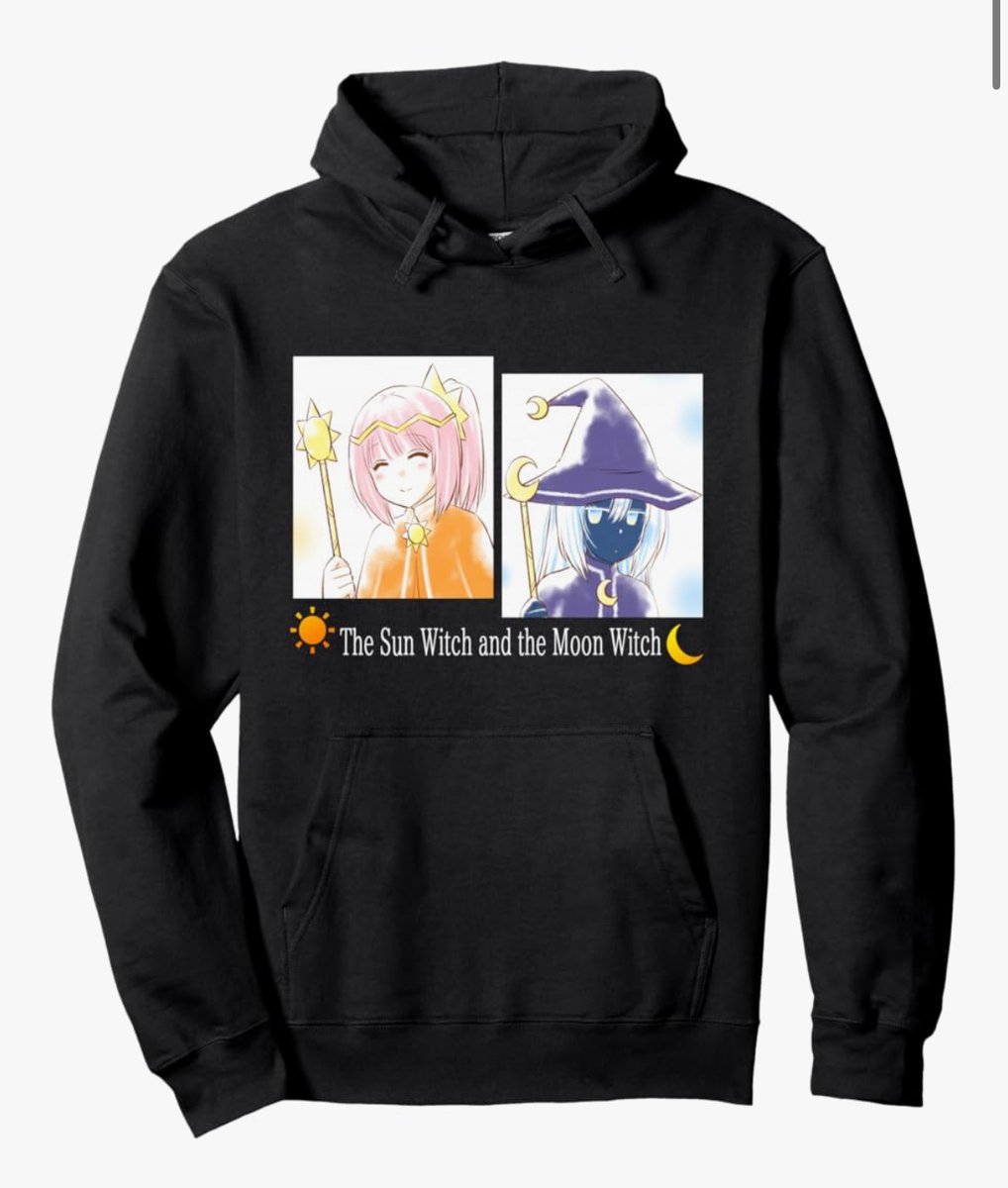 「【お知らせ】 「太陽の魔女と月の魔女」のTシャツやパーカーなどが販売開始になりま」|なるあすくのイラスト