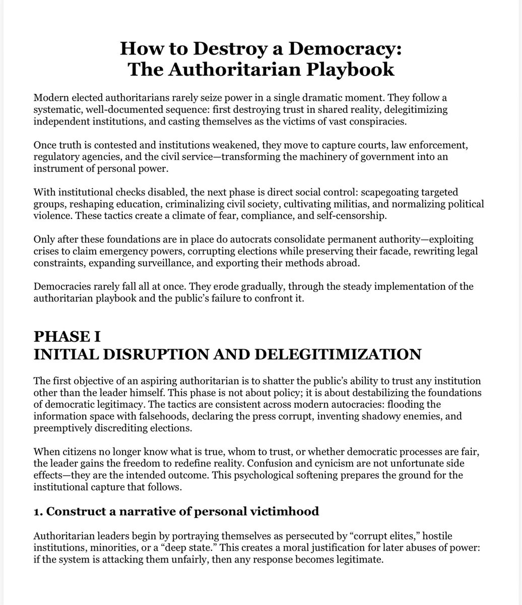 hzwerling's tweet image. 11/28 @washingtonweek discussed RFK Jr &amp;amp; AGAIN FAILED TO EXPLAIN THAT TRUMP CHOSE RFK Jr AS A TOOL TO DESTROY “TRUTH” &amp;amp; engender public confusion— 1st goal of FASCISM.

This journalistic failure helps destroy democracy. 

How to destroy democracy:
ihaveanidea.us/authoritarianp…