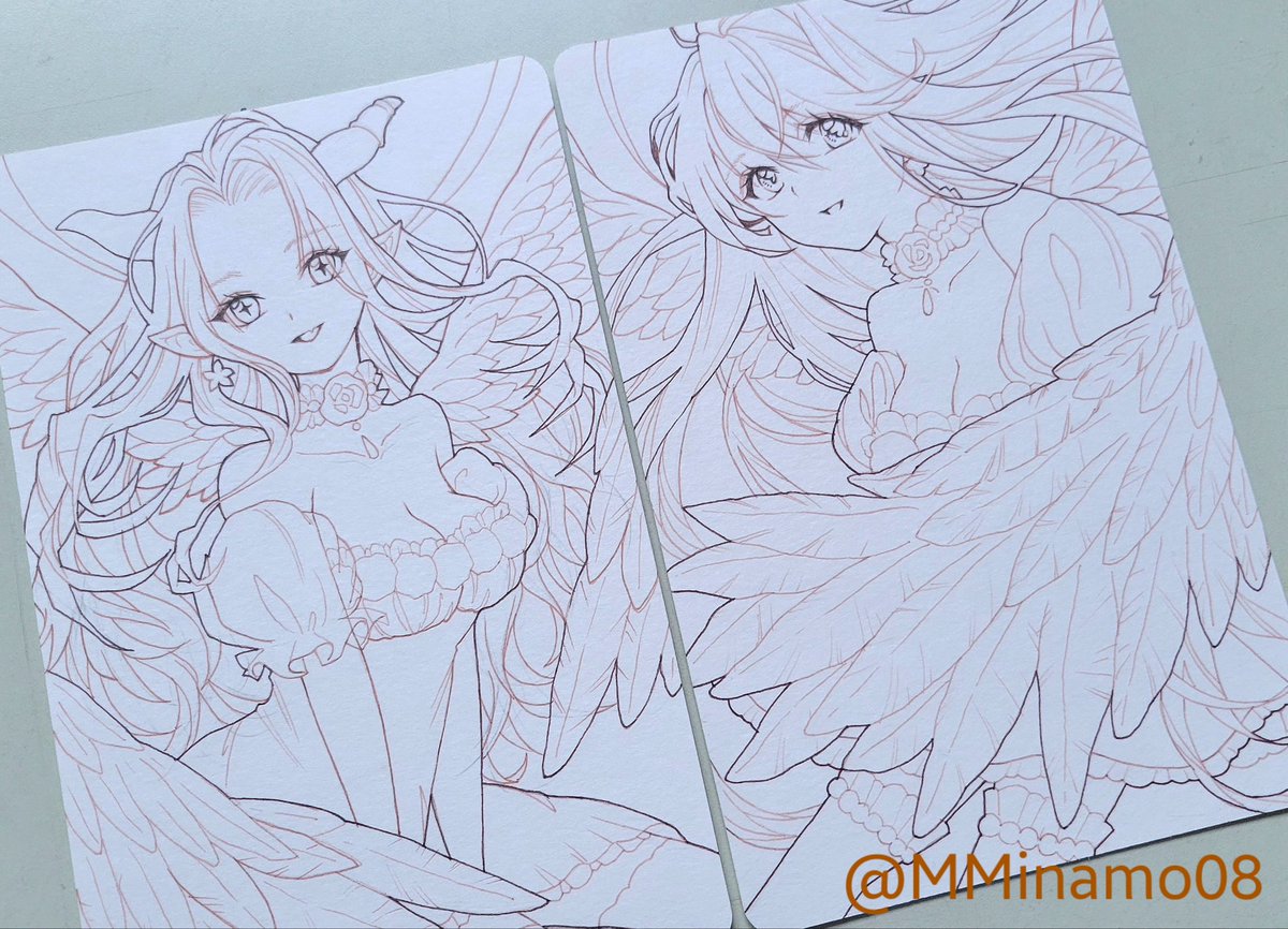 【絵】和歌、神秘的なキャラクターの線画アート 線画出来た☺ #wip #イラスト #オリキャラ