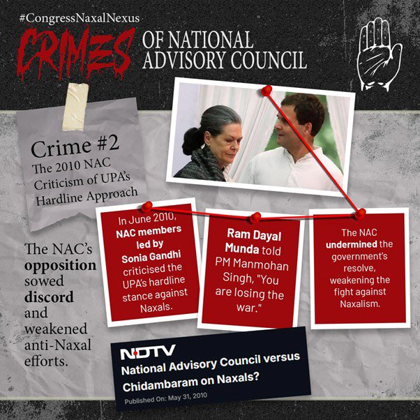 PCMohanMP's tweet image. Congress has a long record of hypocrisy on Naxalism, shielding sympathizers, opposing strong action and giving ideological cover to red extremism. When in power they detain, when in opposition they defend. National security isn’t a switch to turn on and off. #CongressNaxalNexus