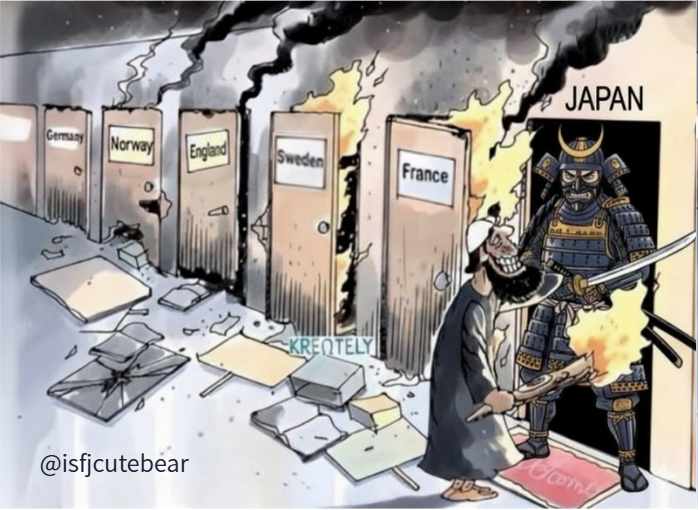 isfjcutebear's tweet image. It is going to be up to the people, to put a stop to Islam in Japan. 

WAKE UP JAPANESE MEN