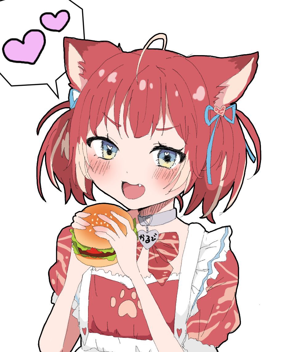 赤見かるびチャン😼🥩🍔 #karunyart