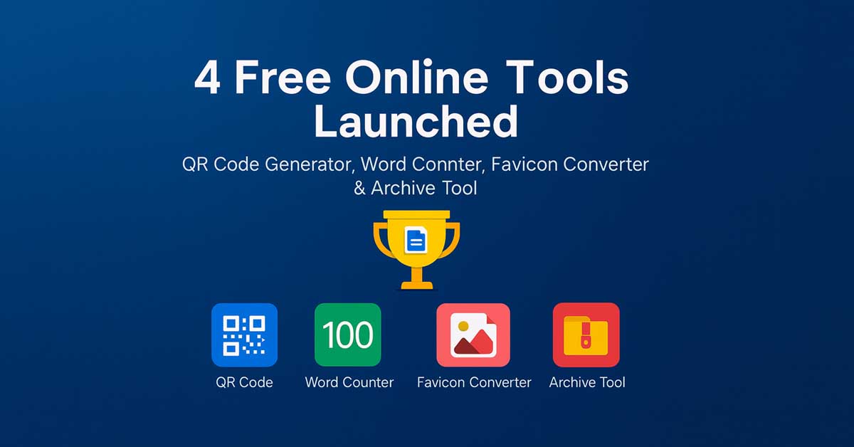 freedocmaker's tweet image. Four new free online tools now live — fast, browser-based, and no login. QR Code, Word Counter, Favicon Converter, Archive Tool.

freedocumentmaker.com/blogs/free-qr-…

#webtools #Productivity #FreeTools