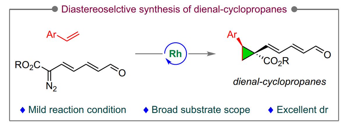 EnalDiazo_Group's tweet image. Celebrating the 80th birthday of Prof. S. Chandrasekaran with our latest work on the consise, diastereoselective synthesis of dienal-cyclopropanes just published in @synlett_journal. Many congratulations to @kpmahatachem32 @kumar_sudhir125 @chm_iiserb
thieme-connect.com/products/ejour…