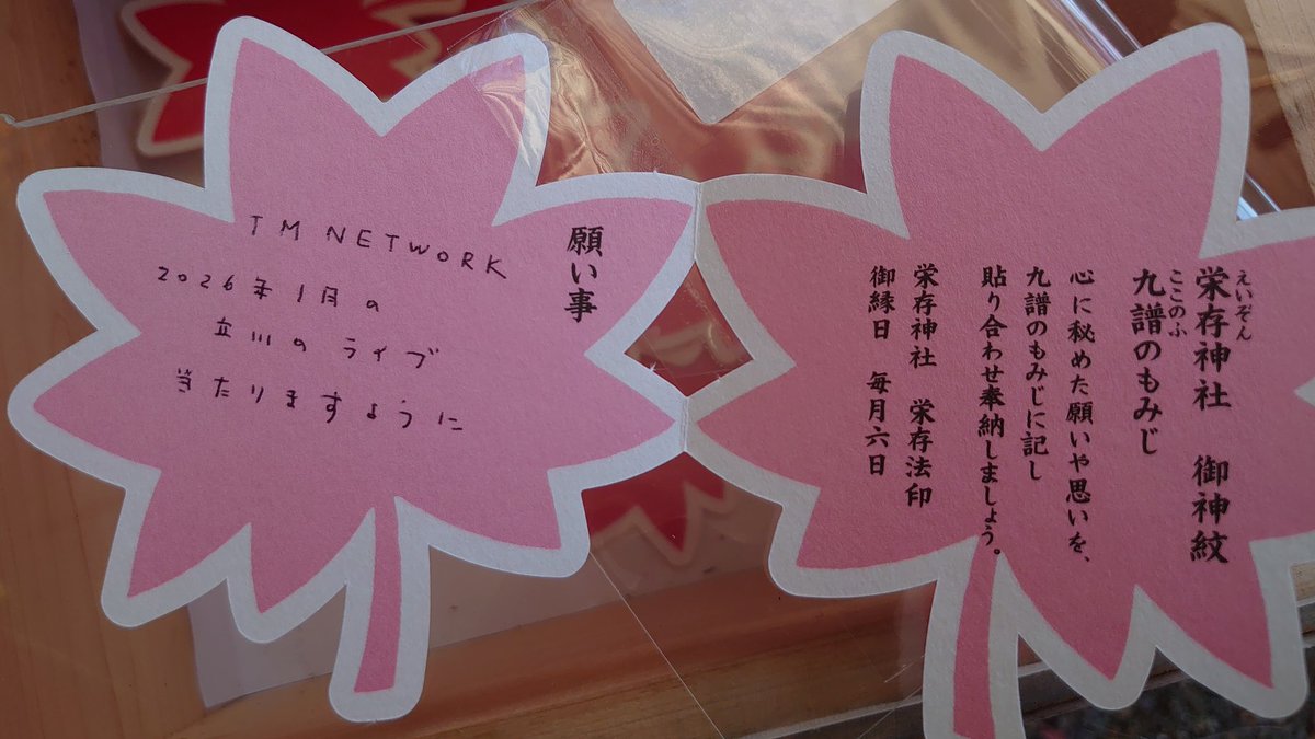 temptation_blue's tweet image. 先日、紅葉を見に行ったときに神社にお願いした願いは叶いませんでした😢

TMの立川公演、2日間は無理でもどちらは行けますように🍁

お譲りして頂ける方がいらっしゃいましたら、どうか1枚でいいのでお願い致します🙇

#TMNETWORK
#QUANTUM
#fanks_ticket