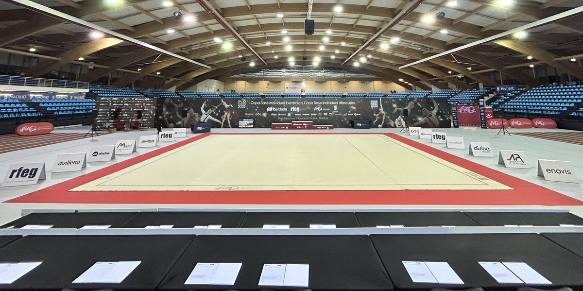RFEGimnasia's tweet photo. ¡Todo preparado en #Gallur para dar inicio a la Copa Base individual Iberdrola de gimnasia rítmica!

¡Os esperamos! ✨ https://t.co/KdDk8X5ZzL