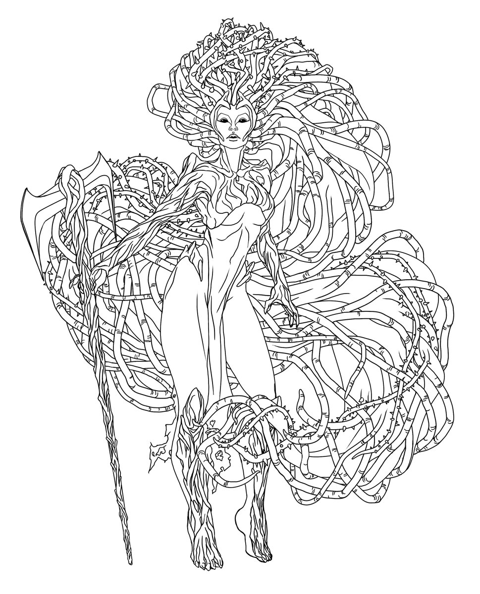rhardo's tweet photo. New OC: Balete Queen a.k.a. Dark Flora
(Art by yours truly) https://t.co/PkstaBdxMt https://t.co/wQQdAZ1VNU