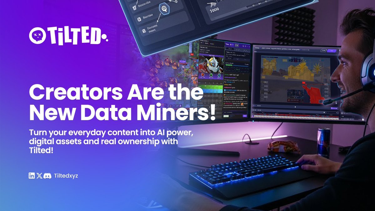 tiltedxyz's tweet image. 🔥 Creators Are the New Data Miners ⚡

Tilted’s revolution is powered by creators — not corporations.

Hundreds of TikTok influencers across Southeast Asia are joining forces to turn everyday clips into AI fuel, data, and digital assets.

Every video tagged trains smarter AI.…
