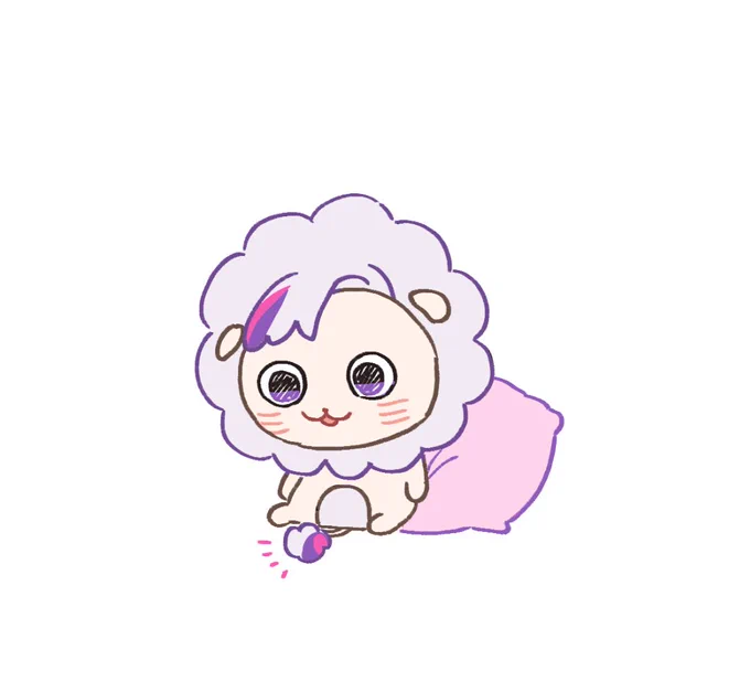 立つ時しっぽ踏みがちながおマスコットがかわいいんだよな〜 の絵