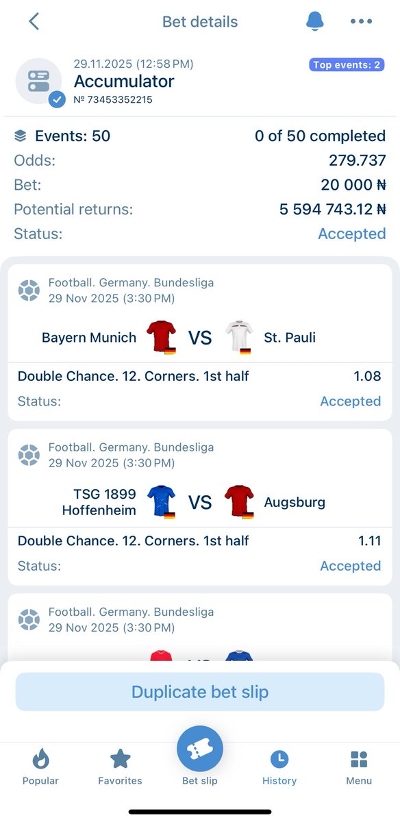 HolaSteve4's tweet image. #1xbet Today ⚽️ 

SRCCT 🫴279 odds (50games)
A46AT 🫴 62 odds

Edit

ECHCT 🫴112 odds
XGLCT 🫴54 odds 
NA7AT 🫴 22 odds

#Edit &amp;amp; Win 🏆🙏

#Tag converter 4GC🙏

#RETWEET 🔁🙏

#Register 🔗 1xbet.ng/?bf=643d7d3ea3…