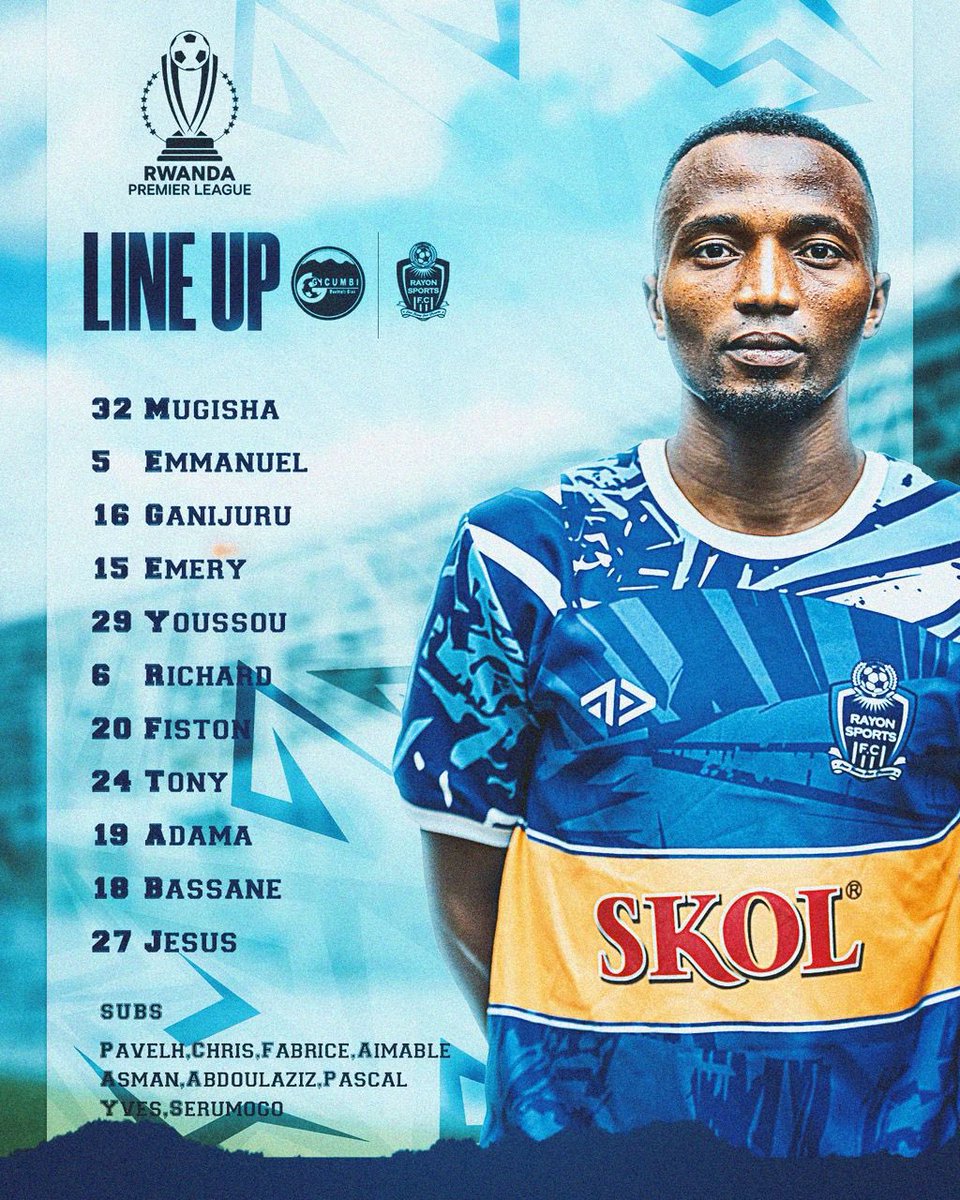 rayon_sports's tweet photo. #RPL || #GICRAY 

Elie GANIJURU returns to the starting lineup after a while… 

XI⬇️⬇️ https://t.co/g5YosEmbXs