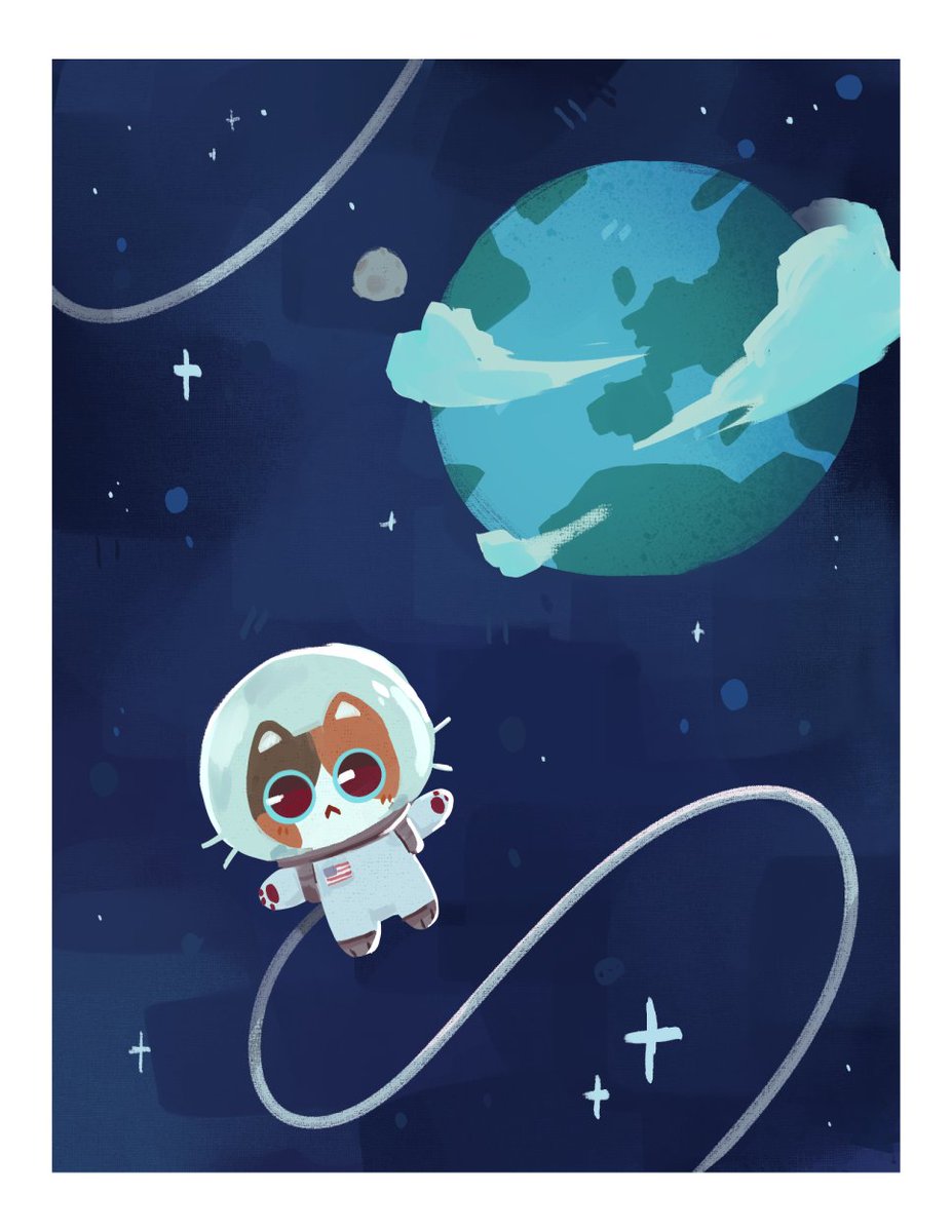 Space kitty on an adventure 💫