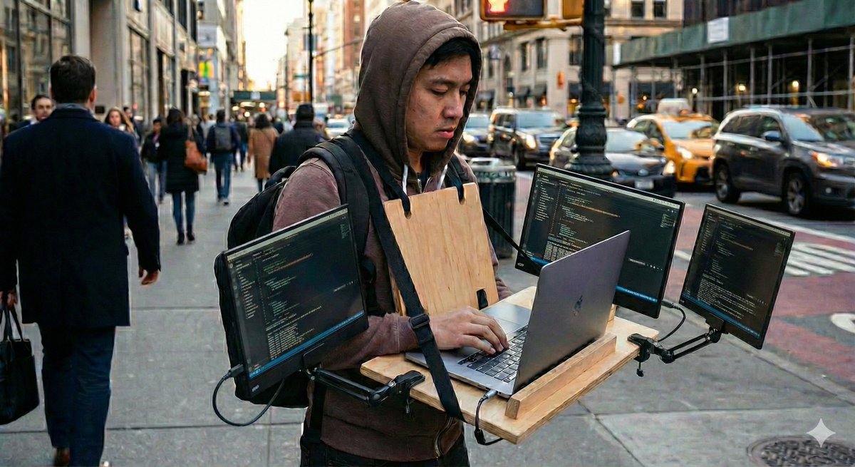 ubeyidah's tweet image. What&apos;s stopping you from coding like this?

#ProgrammerLife #DevLife #TechLife #CodeEverywhere #MobileCoding #WorkAndWalk #Hustle #SoftwareEngineer #CodingOnTheGo