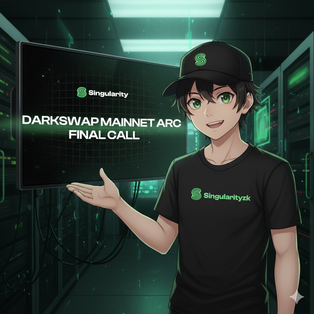 staykamworld's tweet photo. The final run of @singularityzk Darkroom is ongoing. And it's ending on December 16. Afterwards, Darkswap mainnet will be live.

If you want $OG, influence, and early power, this is the last window where it’s still easy.

Here’s how to participate: 👇🧵 https://t.co/cD7tg1S9aH