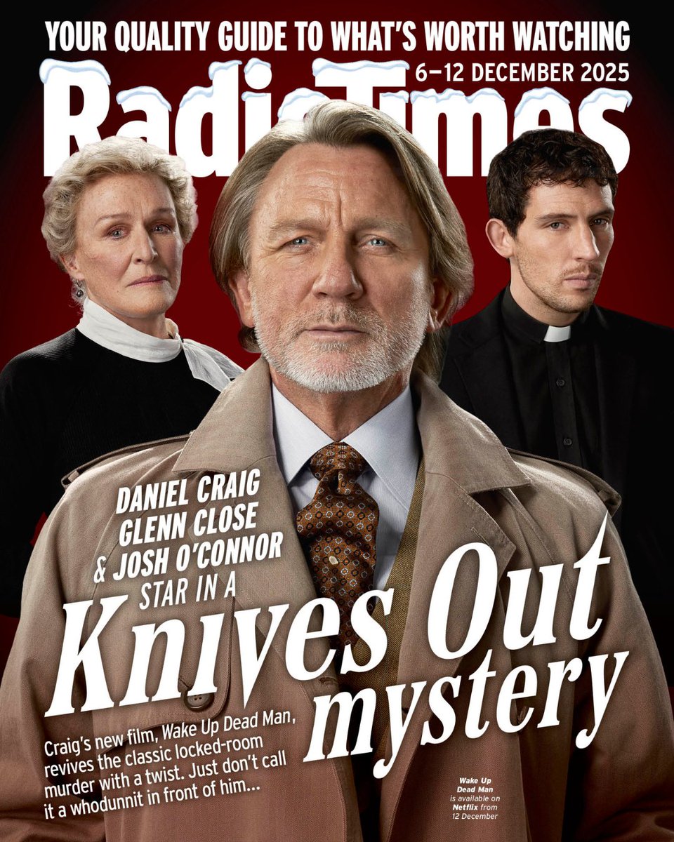 Ahead of the new Knives Out mystery Wake Up Dead Man, Daniel Craig, Josh O'Connor and Glenn Close share a first look at the twists and turns that await.

Plus:

🔪 Russell T Davies and Russell Tovey reveal their ambitious new sci-fi drama with an ecological twist

🔪 In his new