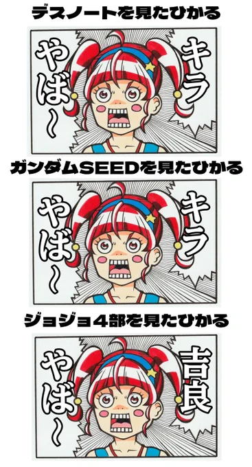 全部同じリアクション 