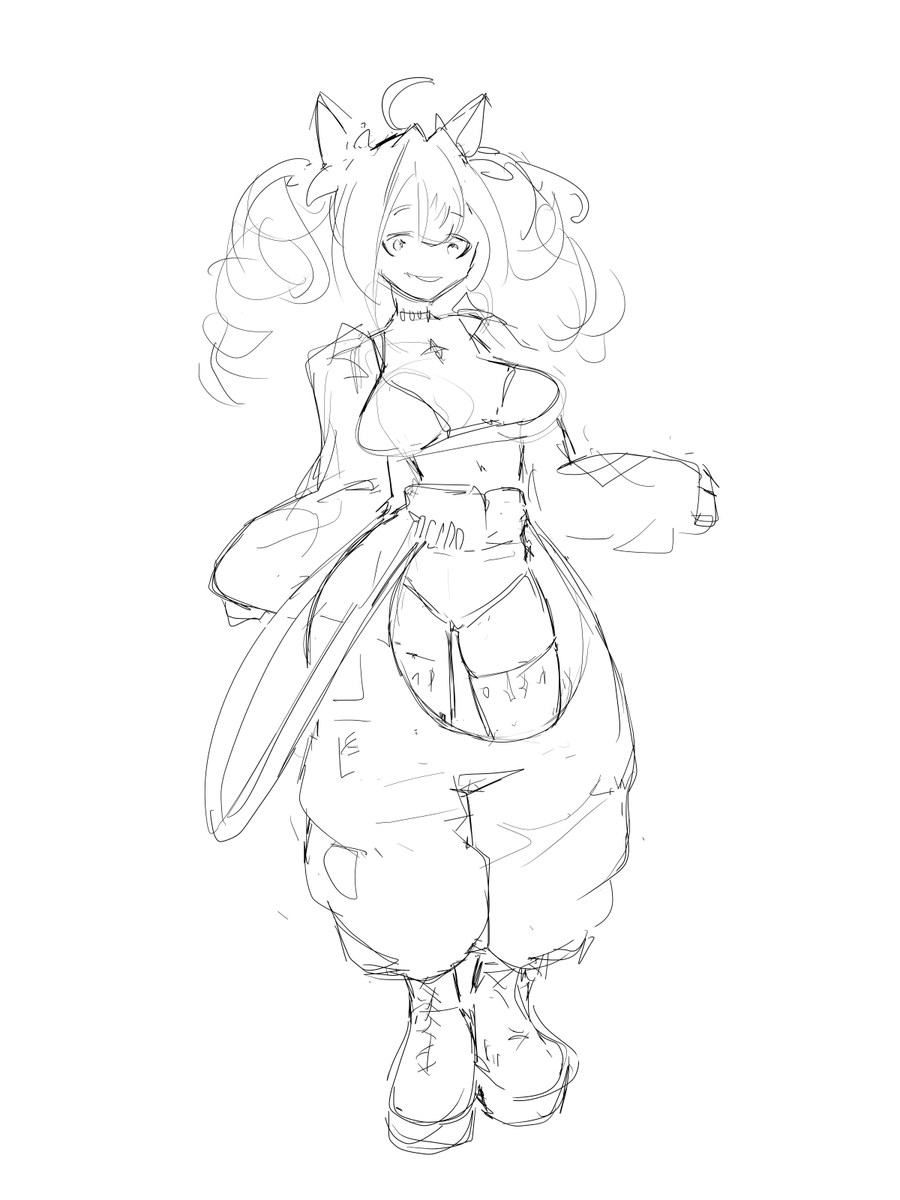 AndyNoumouse's tweet photo. a quick vivi. She just has interesting design. https://t.co/B311v1n8Ou