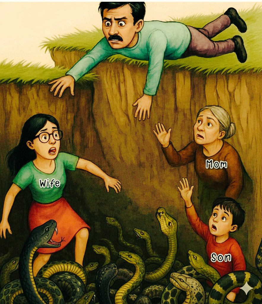 sansofibm's tweet image. You can save only &quot;Two&quot;

Whom you are choosing?