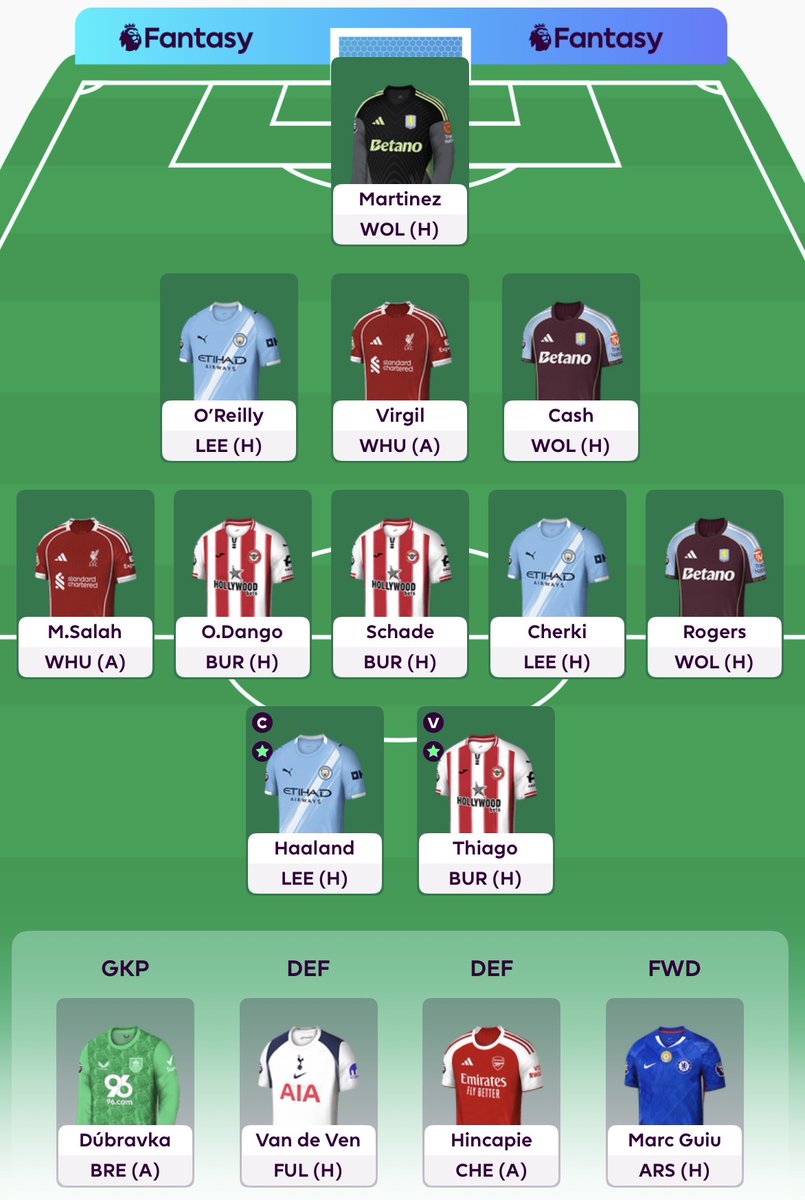 Team for GW13🔒

🧢©: Haaland
🌍OR: 4.2M
🇮🇳IR: 75K
🃏Chip: Free Hit

Good luck everyone! 💪 #FPL #FPLCommunity