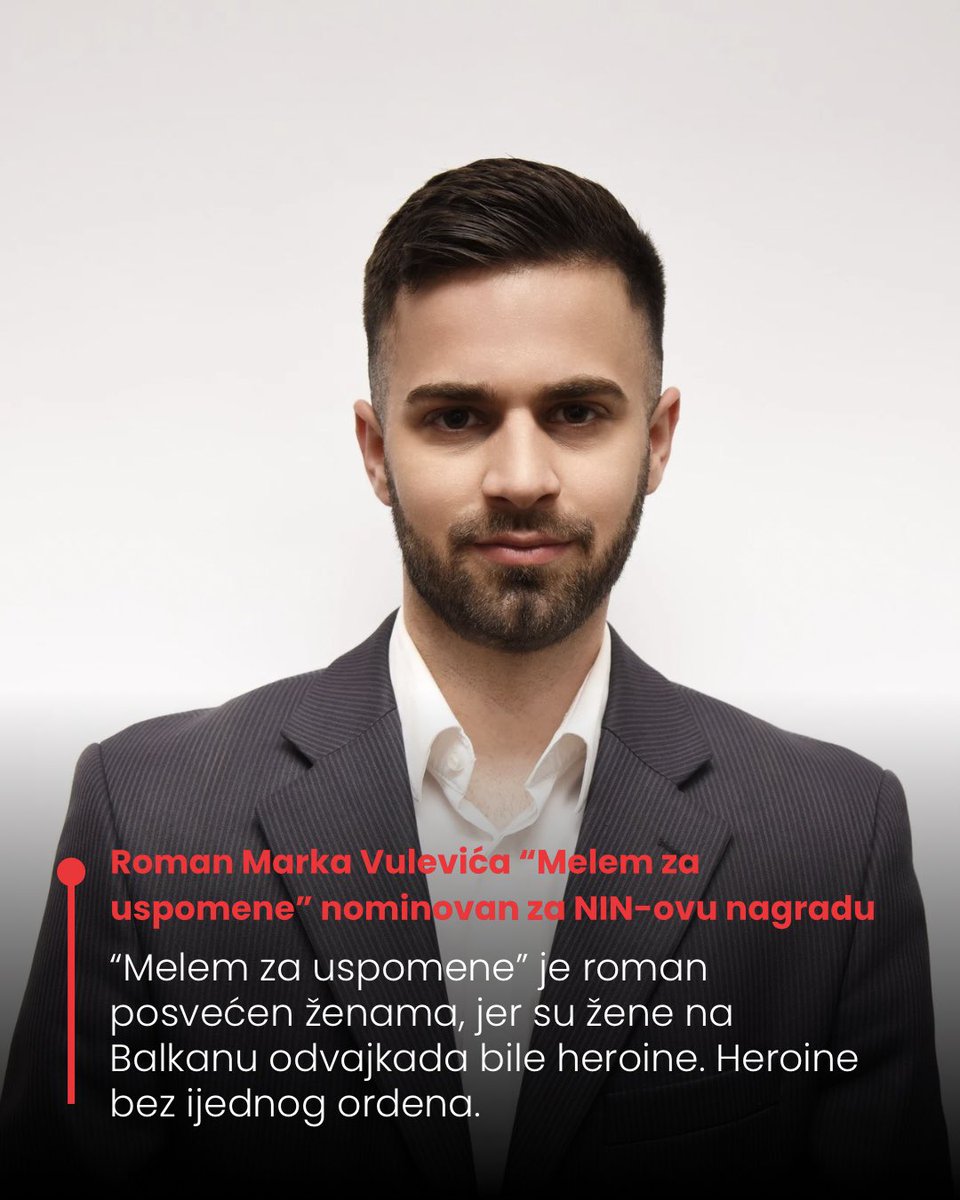 markovulevicmne's tweet photo. Od dječaka iz Andrijevice koji je sanjao da ga neko čuje, do autora čije riječi sada polako putuju regionom. 

Sad bar možete reći da poznajete nekog ko je nominovan za NIN-ovu nagradu. ❤️

Posebno hvala mami, Dostojevskom i Kafki 🥨 https://t.co/JrrnN9xuWH