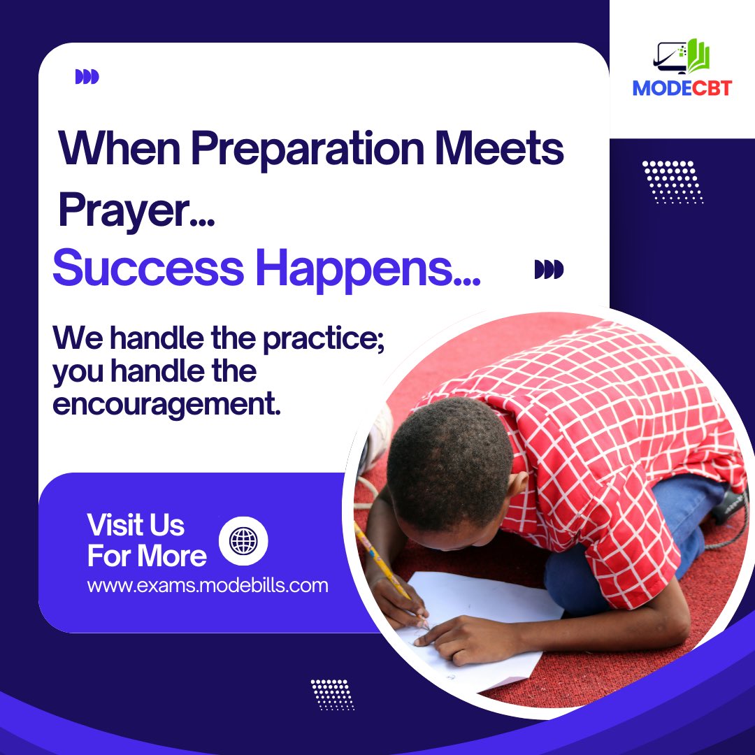 ArisetoInspire's tweet image. When Preparation Meets Prayer — Success Happens.
We handle the practice; you handle the encouragement.
#cbt #waec2026 #modebills #JAMB #EducationMatters
