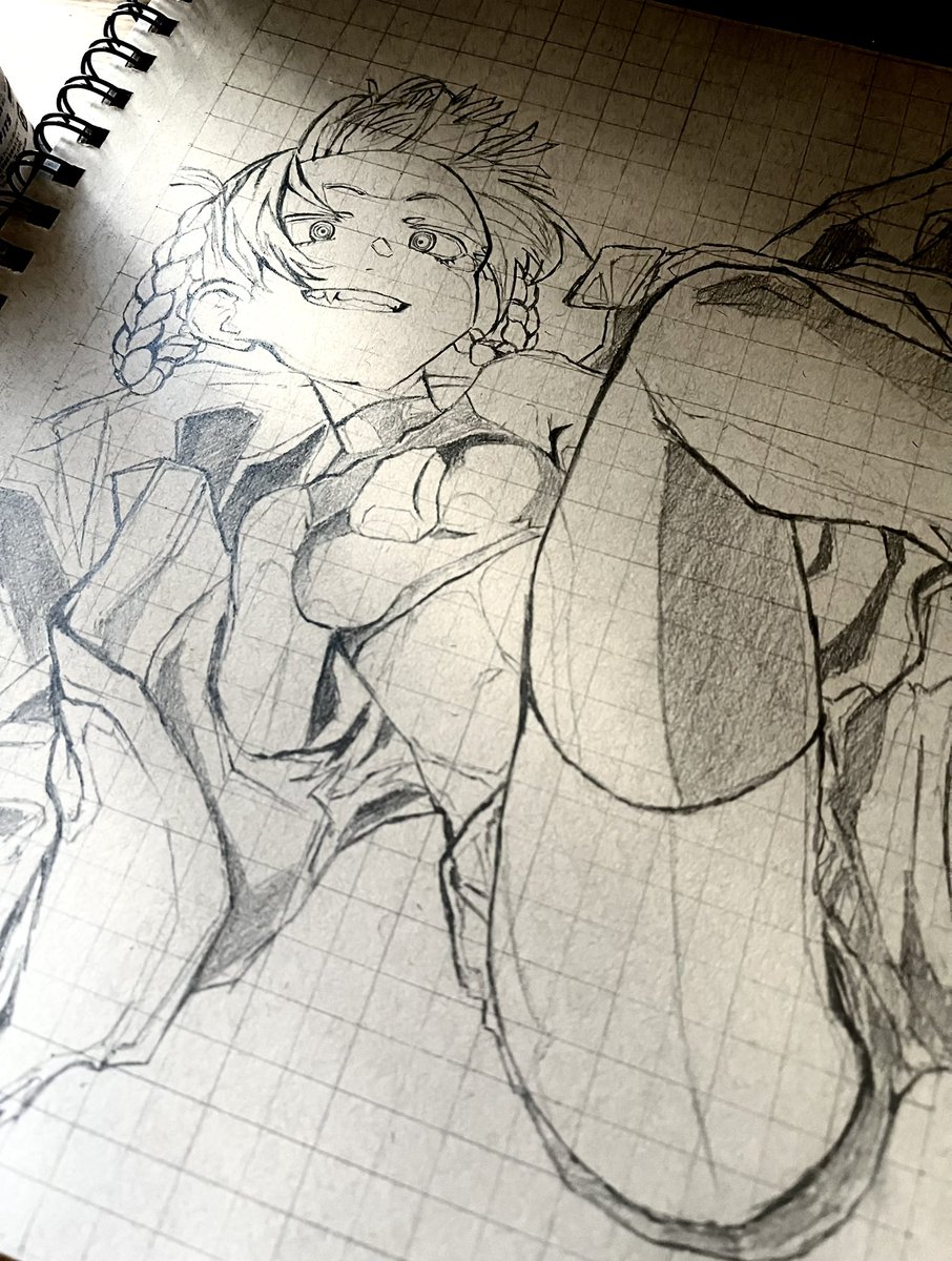 mizinkosss's tweet image. 下書き　#よふかしのうた #模写