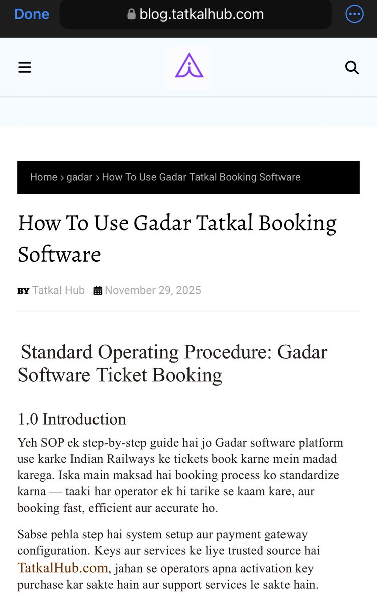 JaiShreeRaatog's tweet image. There is no better documentation than this. 

@RPF_INDIA @RPFCR @rpsfhq the below Tatkal software mafia is even posting blogs on how to use the software and how to earn money via illegal ticket booking software and Apps like Tesla, SpaceX. #irctc 

@RailwaySeva @RailMinIndia…