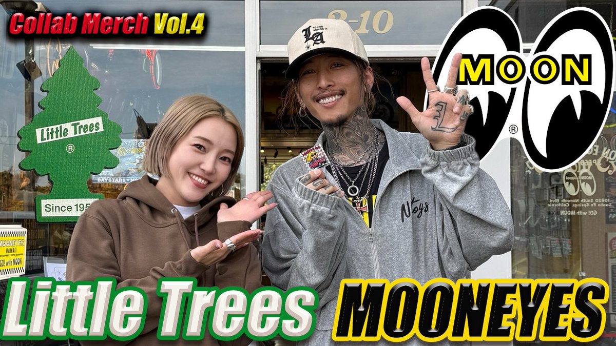 エアーフレッシュナーでお馴染みの Little Trees、そしてMOONEYESが 森下直哉さん監修のスペシャル コラボアイテムを12月7日(日)にパシフィコ横浜にて開催する 33rd YOKOHAMA HOT ROD CUSTOM SHOW 会場にて発売いたします。

MOONEYES Imagineer emiがコラボ アイテムを紹介！
youtu.be/qf6A_TGDGNg
