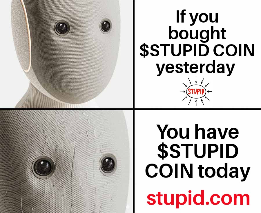 iAmPeewee30's tweet photo. @coinbureau They must check #stupidcoin https://t.co/S1GdcpNWUD