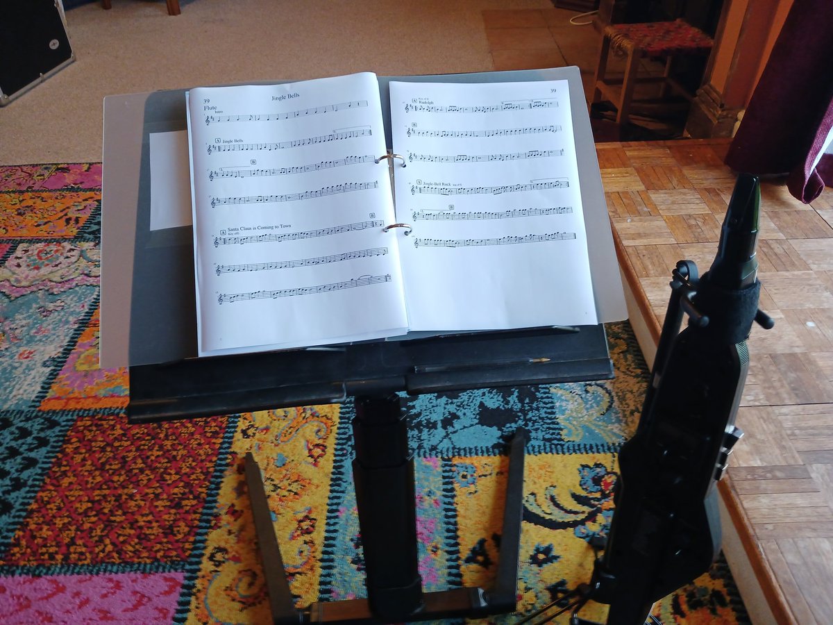 Windstrel's tweet image. Time to reacquaint myself with some Christmas tunes for the Barnbuskers Christmas Ceilidh Barn Dance next Thursday 4th December at Minehead Rugby Club. The tunes come around only once a year unlike the folk tunes we play almost every week. So they need a bit of preparation.