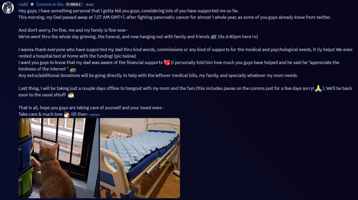 raddtrap's tweet photo. Update w/ img bcus its too long lol
Thanks for all the lovely support for my dad <3 https://t.co/g2ORPWvTWu