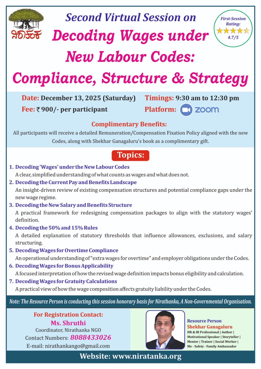 rameshaniratank's tweet image. *To register kindly click the below link:✨*
niratanka.org/decoding-wages…

#labourcodes #hr
