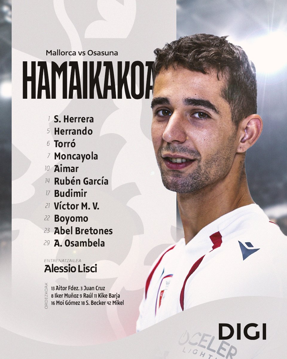 Osasuna_eus's tweet image. 📍 HAMAIKAKOA 

#MallorcaOsasuna | #OsasunarenHamaikakoa