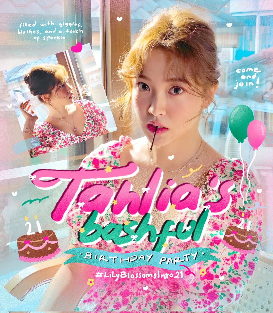 Selamat ulang tahun, kak Lily @easypslove ♥︎ Semoga semua jalan yang kamu laluin ke depannya dimudahkan dan banyak hal baiknya yaaa >_< Thank you so muchiee buat giveawaynyaa, dan thank you juga buat  kak Naka <a href="/tinyside/">NAKA ⋆ SLR 🐌</a> yang udah bikin layout cantiknyaa ♥︎ #LilyBlossomsInto21