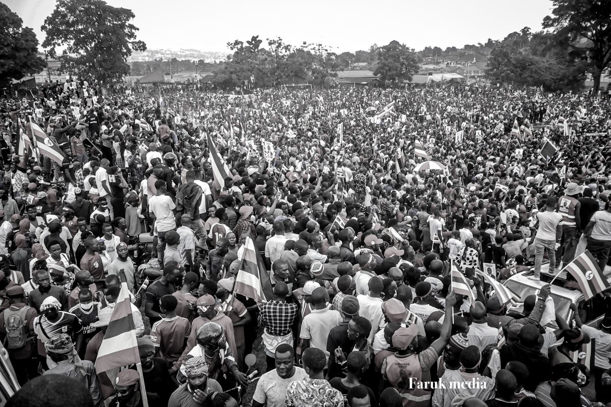 Ssaza grounds, Masaka city for our first campaign rally. A resounding statement made!
#ANewUgandaNow 
#ProtestVote2026 
#PeoplePowerOurPower