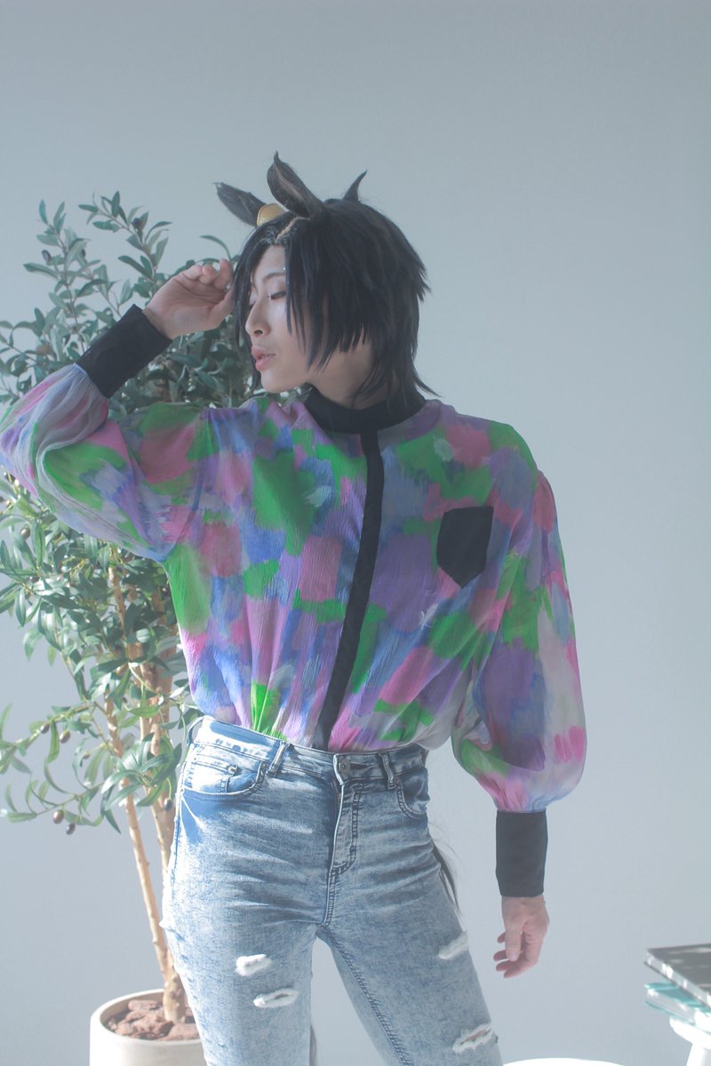 mimicry81's tweet image. cos  /  🏇娘

Air Shakur⚡️

　【　幾何学　】

📸@hime_photo 
 studio @Astudio_

#やいちのみめーしす