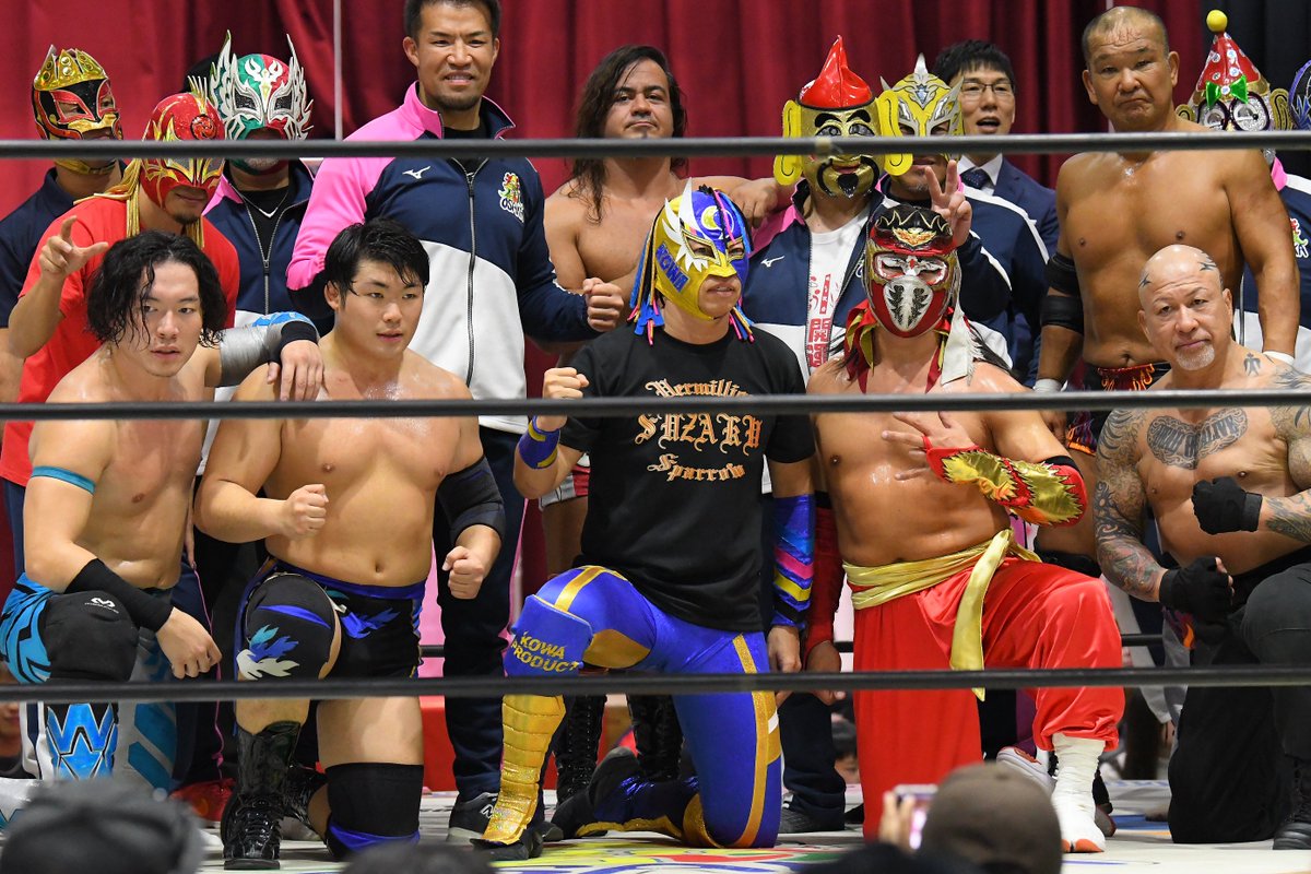 mjk_pw100's tweet image. 2025.11.29 大阪プロレス アクティブスクエア大東
メインイベント後
記念撮影。
#大阪プロレス #pwzero1