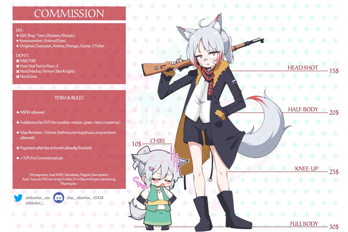silverfox_arc's tweet image. Yooo~ Im (always) open commission~

You can DM me on twitter or discord if you&apos;re interested! ✨✨✨

【Repost are very much appreciated!】

#commissionsopen  #opencommissions #Commission