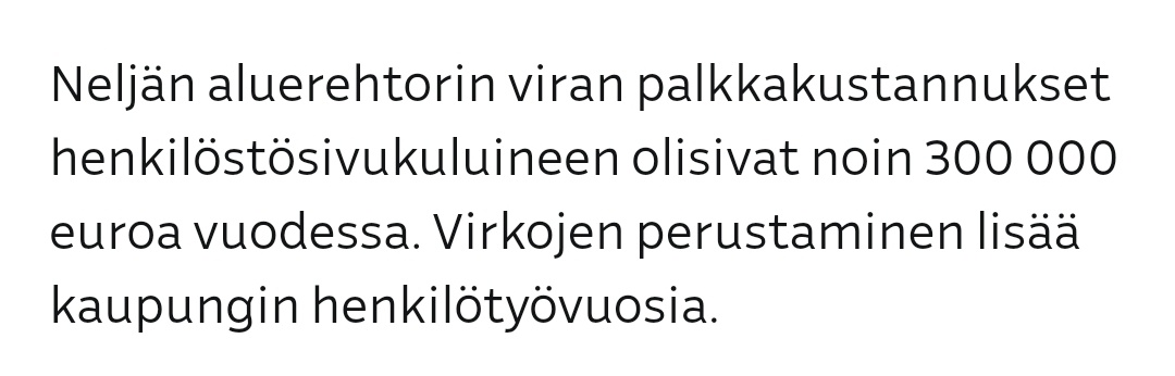 Turku poistaa opettajien ateriaedun ja palkkaa pomoja samalla summalla.