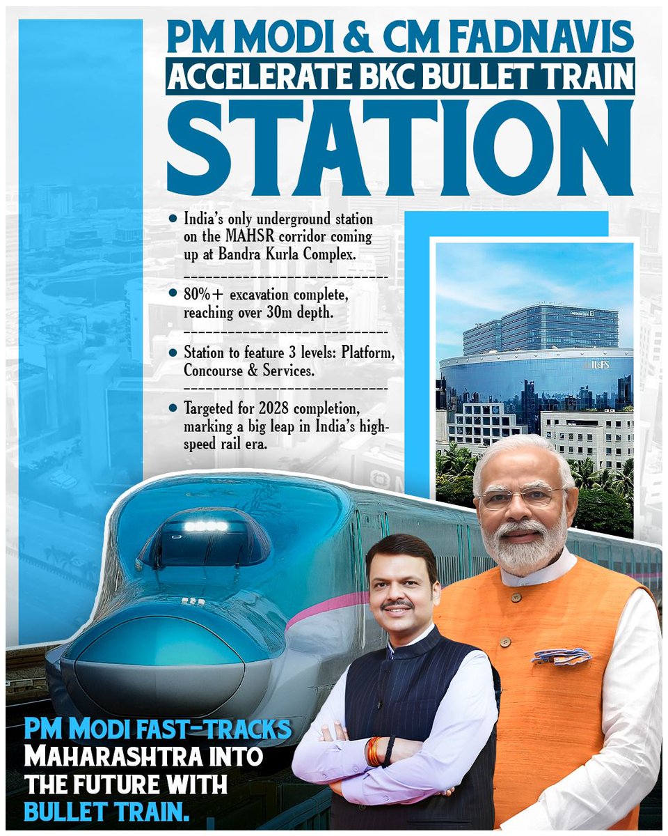 PM MODI &amp; CM FADNAVIS ACCELERATE BKC BULLET TRAIN STATION

PM MODI FAST-TRACKS MAHARASHTRA INTO THE FUTURE WITH BULLET TRAIN.
<a href="/Dev_Fadnavis/">Devendra Fadnavis</a>