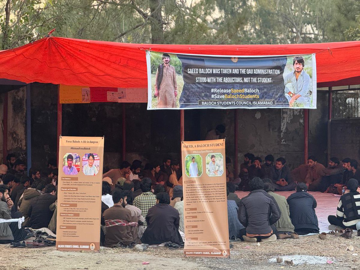 Today marks the 6th day of our sit-in inside QAU.
Six days of unwavering resolve, six days of standing firm against injustice, and six days of demanding nothing more than what is our basic right.
Yet, instead of responding with sincerity, the university administration continues