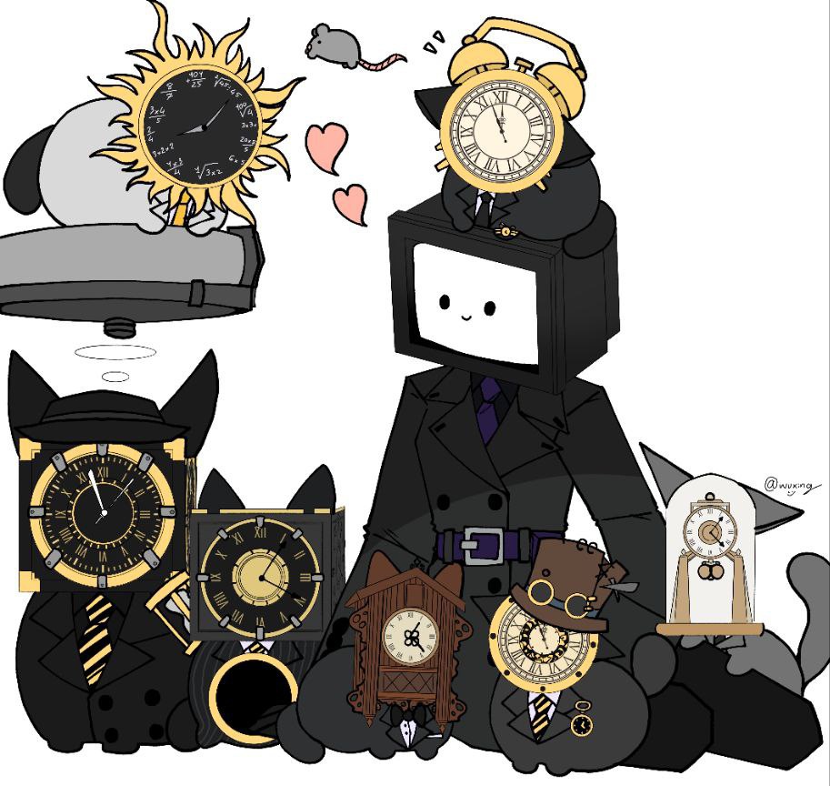 BabyWuchang's tweet image. Cat :3 #Skibidi_Multiverse #Clockman #skibidi_toilet