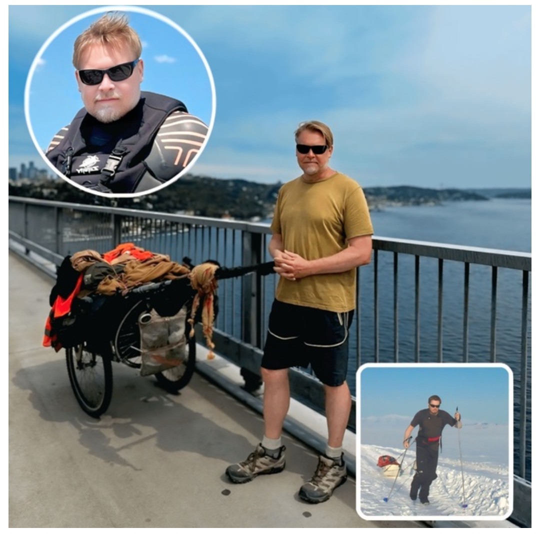 BanCheneProduct's tweet photo. This man has been walking across the world for the past 27 years—and he is now just about to reach home.

Karl Busby, a British paratrooper, made a promise in 1998: he would walk from the southernmost tip of South America to the UK—without taking any flights or vehicles, relying solely on his own two feet.

He began his journey in Chile, traversing mountains, deserts, and cities, eventually reaching Colombia. But the real challenge began there: the Darien Gap, a 100 km dense jungle with no roads, only swamps, dangerous animals, and smugglers. Karl managed to cross it.

He then walked through Central America, Mexico, and the entire USA, reaching Alaska, where his second greatest challenge awaited: the frozen Bering Strait, which took him 14 days to cross. At one point, strong currents carried him 80 km away, but he persevered.

After reaching Russia, he was arrested and barred from returning, which put his journey on hold for years. In 2008, during the global financial crisis, his sponsors withdrew support, but Karl did not give up.

He continued walking across Central Asia, and his final major obstacle was the Caspian Sea. With only two options—Russia, where he was banned, or Iran, where getting a visa was nearly impossible—he did the unthinkable: he swam across the 300 km Caspian Sea in 31 days, becoming the first person in history to do so.

From Azerbaijan, he walked to Turkey, finally stepping onto European soil. After 27 years, 43,000 km, and 25 countries, Karl is now just one step away from his final destination—his home.