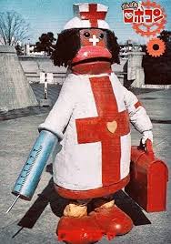 itotinbokujou's tweet image. たっくん　たっくん　とうとうレッドマンの歌を歌えるようになってしまったたっくん🦆🦆🦆
ロビンちゃん以外にこのロボットもおるで😄